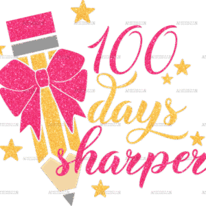 100 Days Sharper Pencil DTF Transfer