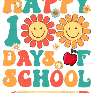 100 Days Of School DTF Transfer