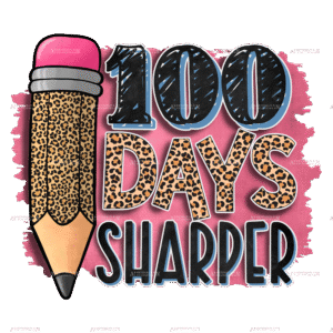 100 Days Sharper Leopard Pencil DTF Transfer