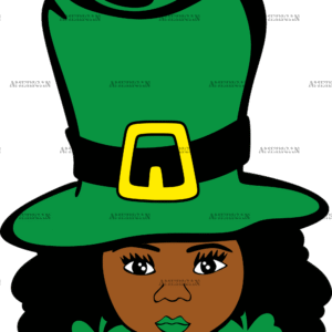 Afro Lucky Girl-1 DTF Transfer