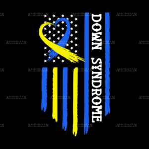 American Flag Down Syndrome-1 DTF Transfer