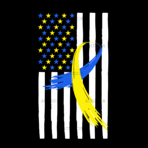 American Flag Down Syndrome-3 DTF Transfer