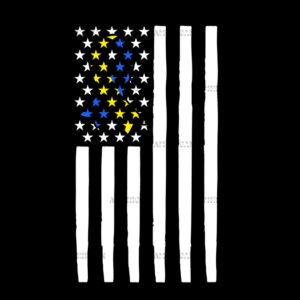 American Flag Down Syndrome-4 DTF Transfer