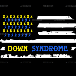 American Flag Down Syndrome-6 DTF Transfer