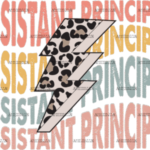 Assistant Principal Groovy Bolt DTF Transfer