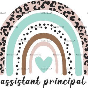 Assistant Principal Rainbow DTF Transfer