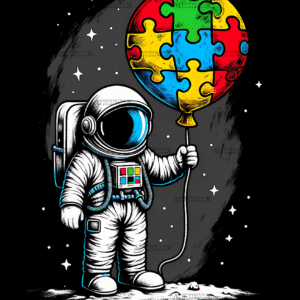 Autism Astronaut DTF Transfer