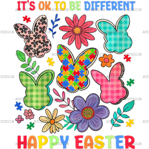 Autism Easter DTF Transfer