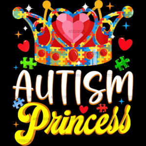 Autism Princess DTF Transfer