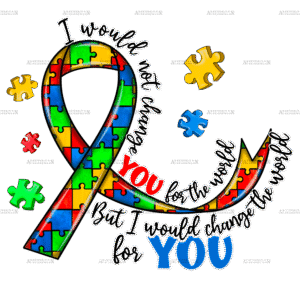 Autism Ribbon-1 DTF Transfer