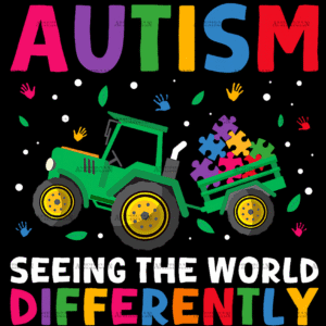 Autism Seeing The World Differently DTF Transfer