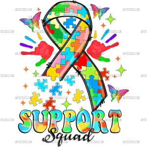 Autism Support Squard-2 DTF Transfer