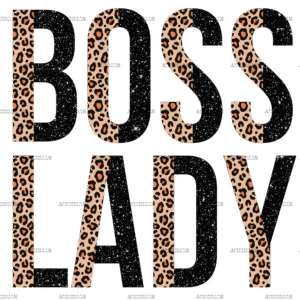 Boss Lady Leopard DTF Transfer