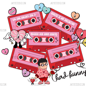 Bad Bunny Love Tapes DTF Transfer