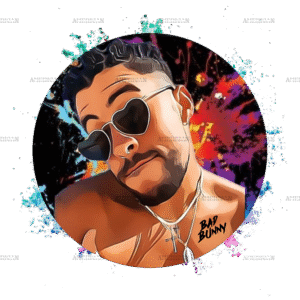 Bad Bunny Sketch DTF Transfer
