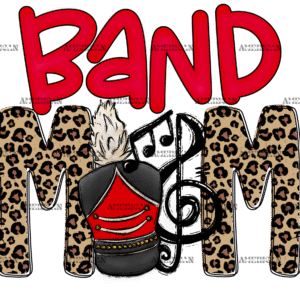 Band Mom Cheetah DTF Transfer