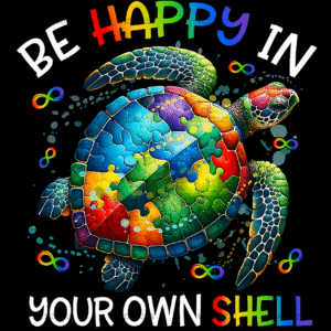 Be Happy In Your Shell-1 DTF Transfer
