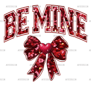 Be Mine Bow DTF Transfer