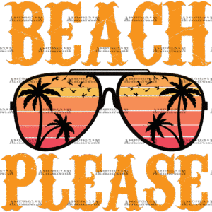 Beach Please Goggles DTF Transfer