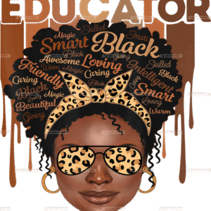 Black Educator DTF Transfer