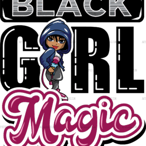 Black Girl Magic Pink DTF Transfer