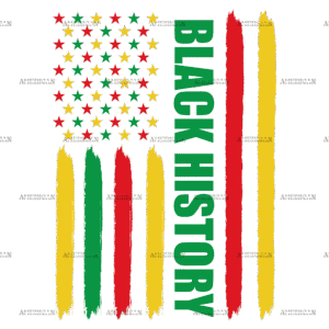 Black History Flag-2 DTF Transfer