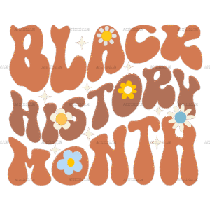 Black History Month Groovy DTF Transfer