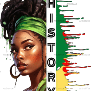 Black History Women DTF Transfer