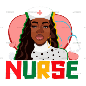 Black Nurse DTF Transfer