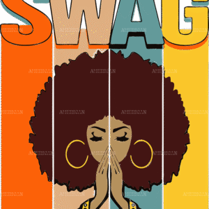Black Swag DTF Transfer