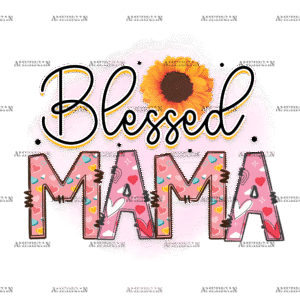 Blessed Mama-3 DTF Transfer