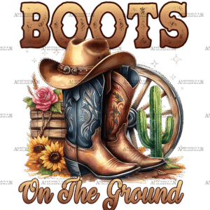 Boots On The Ground-3 DTF Transfer