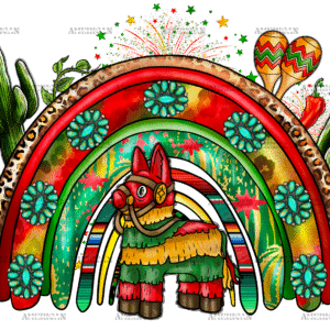 Cinco De Mayo Rainbow DTF Transfer