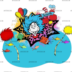 Dr. Seuss Color Splash-2 DTF Transfer