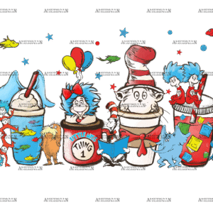 Dr. Seuss Day Coffee DTF Transfer