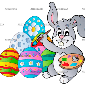Easter Eggs Painting  DTF Transfer