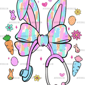 Easter Nurse DTF Transfer