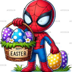 Easter Spider man DTF Transfer