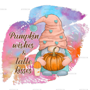 Gnome Latte Kisses DTF Transfer