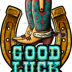 Good Luck Horseshoe DTF Transfer