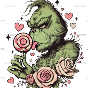 Grinch Sucker DTF Transfer