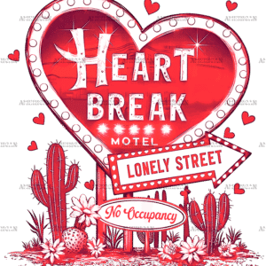 Heart Break DTF Transfer