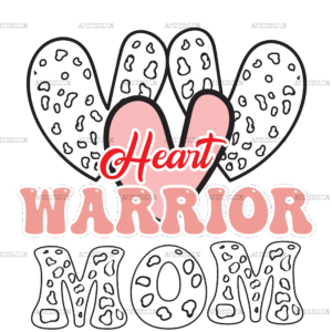 Heart Warrior Mom DTF Transfer