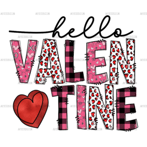 Hello Valentine DTF Transfer