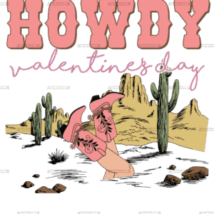 Howdy Valentine's Day DTF Transfer