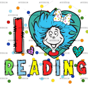 I Love Reading-1 DTF Transfer