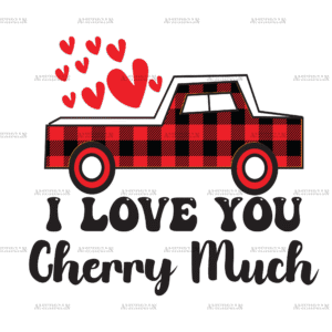 I Love You Cherry Much DTF Transfer