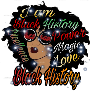 Iam Black History Women DTF Transfer