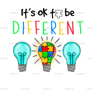 Its Ok To Be Different-1 DTF Transfer
