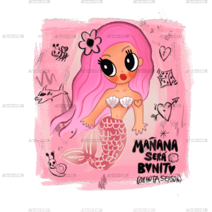 Karol G Manana Sera Bonito Mermaid Dtf Transfer